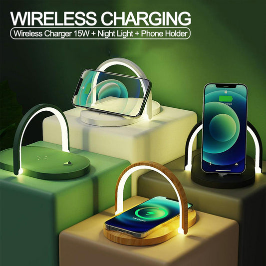 3 In 1 Foldable Wireless Charger Station. 15W Fast Charging