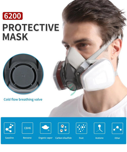 Original Reusable Respirator Half Face Cover Gas Mask With Fog-proof