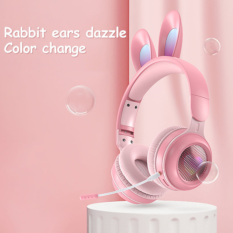 Very Cute Rabbit Ear Wireless Headphones