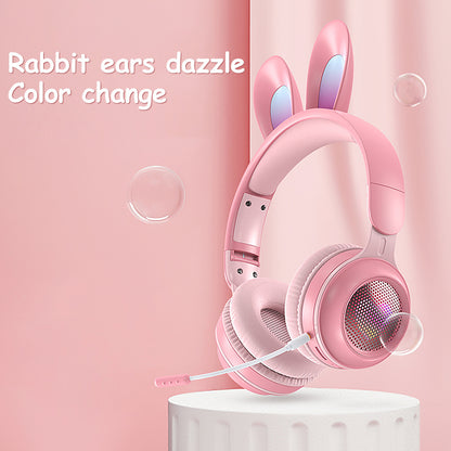 Very Cute Rabbit Ear Wireless Headphones