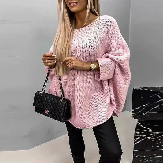 Winter Loose Batwing Sleeve Pullover