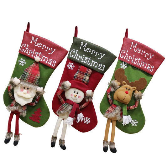 Christmas Big Sock Tree Pendant