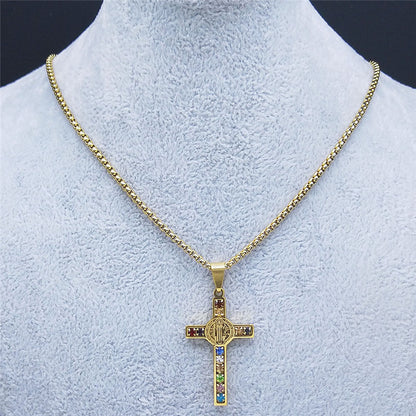 St. Benedict Pendant And Necklace