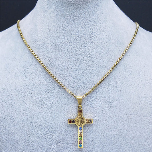 St. Benedict Pendant And Necklace