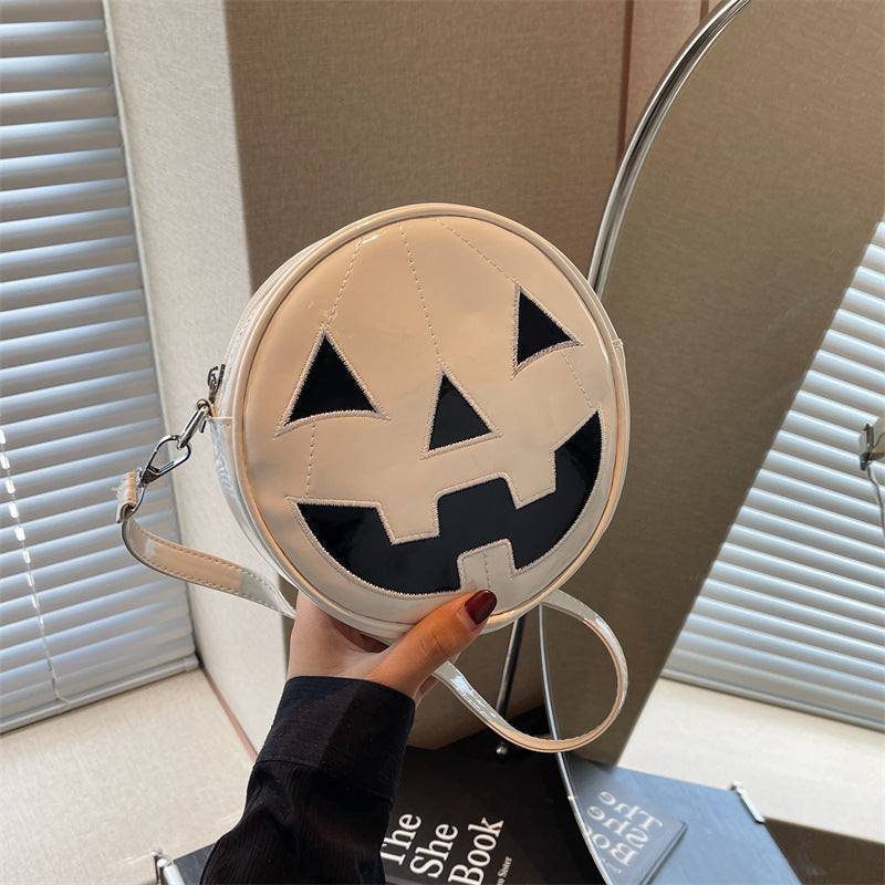 Halloween Pumpkin Small Round Bag - A Trust Market