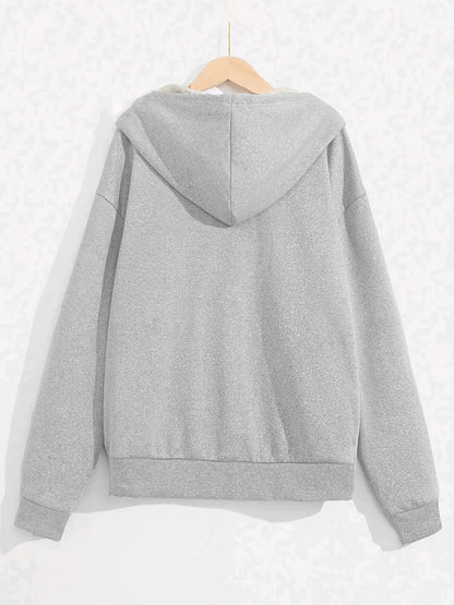 Casual Polyester Hoodie For Women. All-Season Warmth 🧥