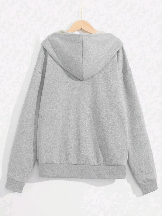 Casual Polyester Hoodie For Women. All-Season Warmth 🧥