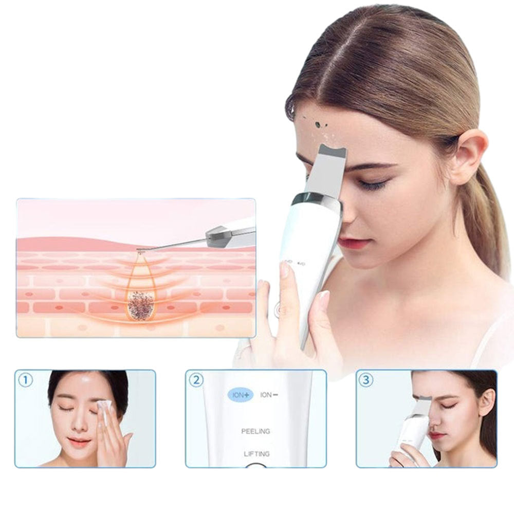 Fantastic Mini Ultrasonic Facial Cleaner. ION+, Peeling, Lifting.
