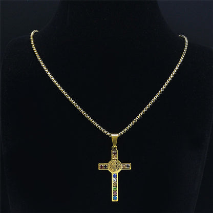 St. Benedict Pendant And Necklace