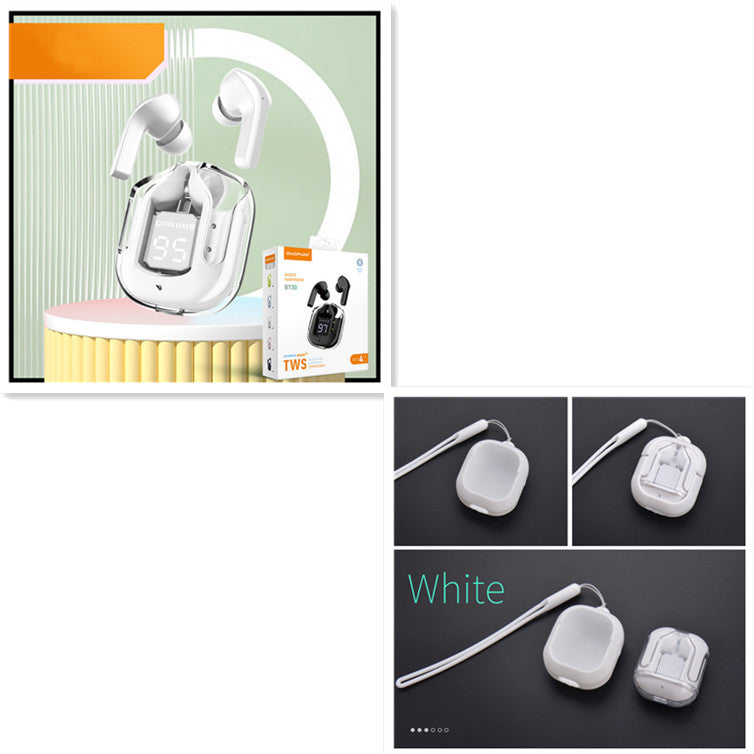 New Mini Transparent Wireless Bluetooth Headset With Digital Display