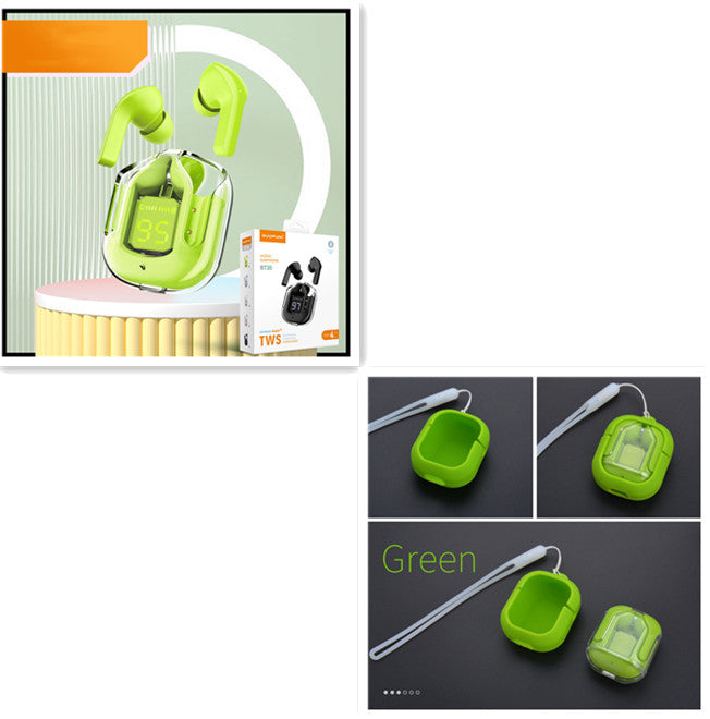 New Mini Transparent Wireless Bluetooth Headset With Digital Display