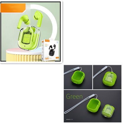 New Mini Transparent Wireless Bluetooth Headset With Digital Display