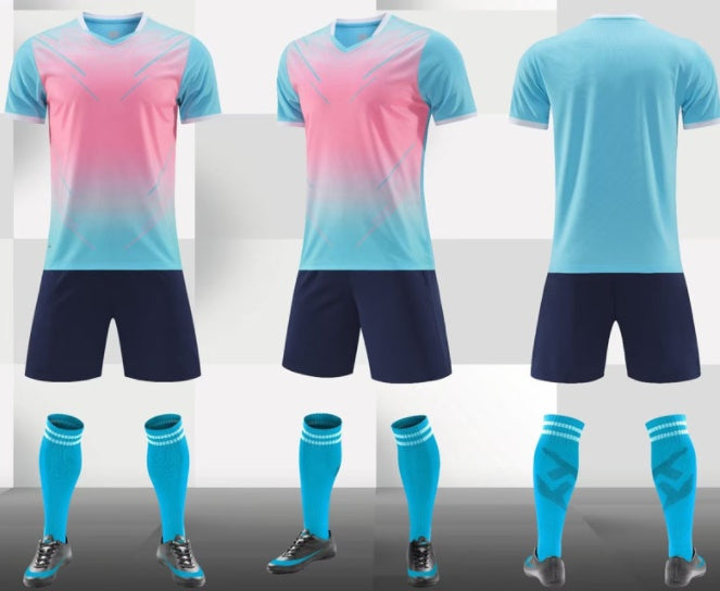 Gradient Short Sleeve Soccer/Football Jersey