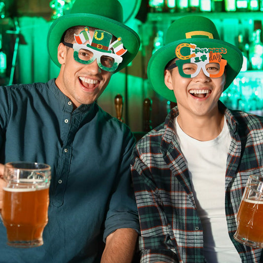 St. Patrick's Day. Irish Clover Glasses 👓☘️