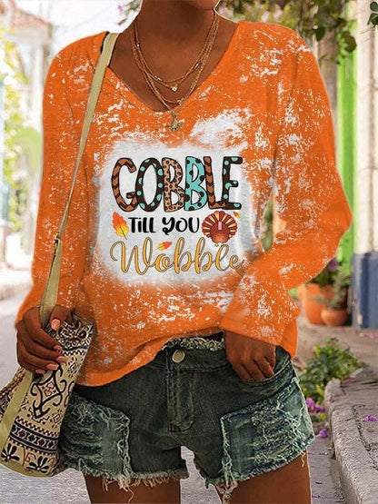 Women's V-neck Long Sleeved T-shirt (Sale 🚨)
