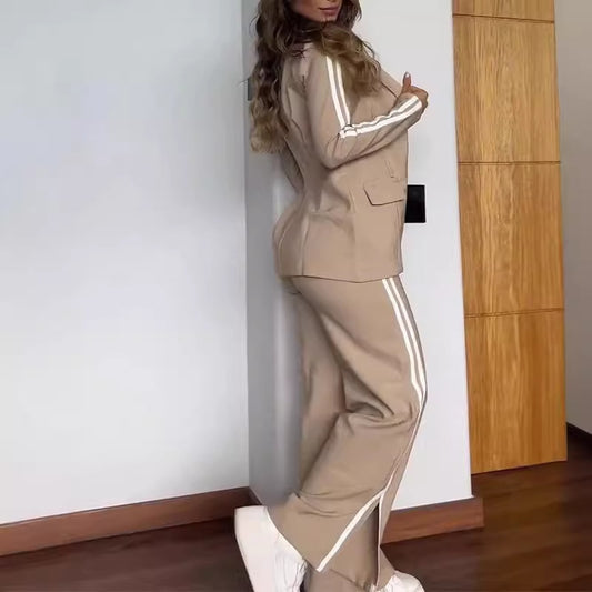 Fantastic Casual Polo Collar Suit