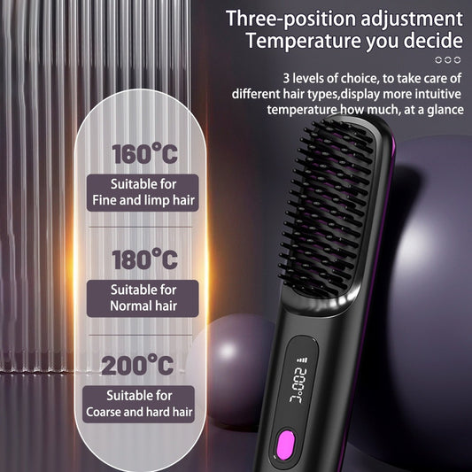 2 In 1 Portable Straight Hair Comb & Brush Hair - A Trust Market