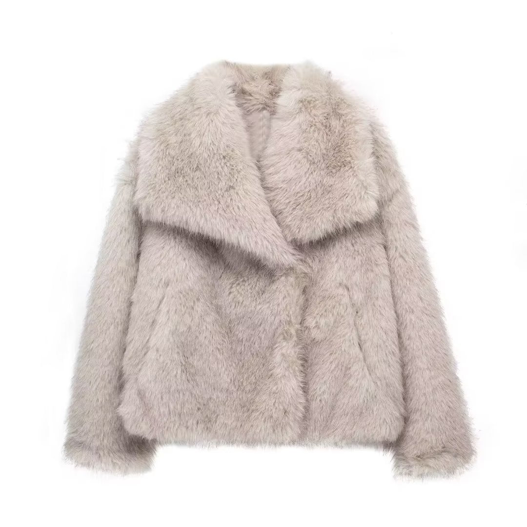 Fashion Winter Plush Coat For Women
