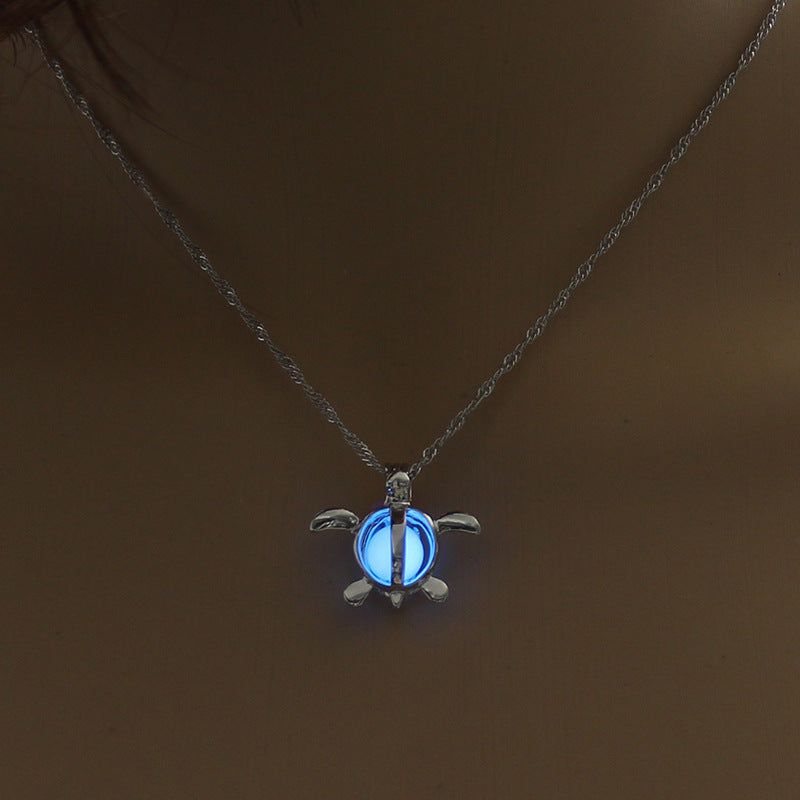 Fabulous Moon or Turtle Luminous Necklace - A Trust Market