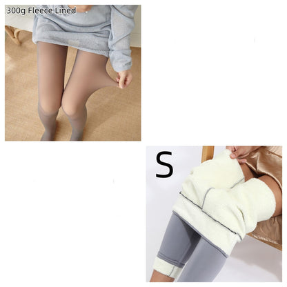 Wonderful Fleece-lined Thickened Sheer Tights Leggings