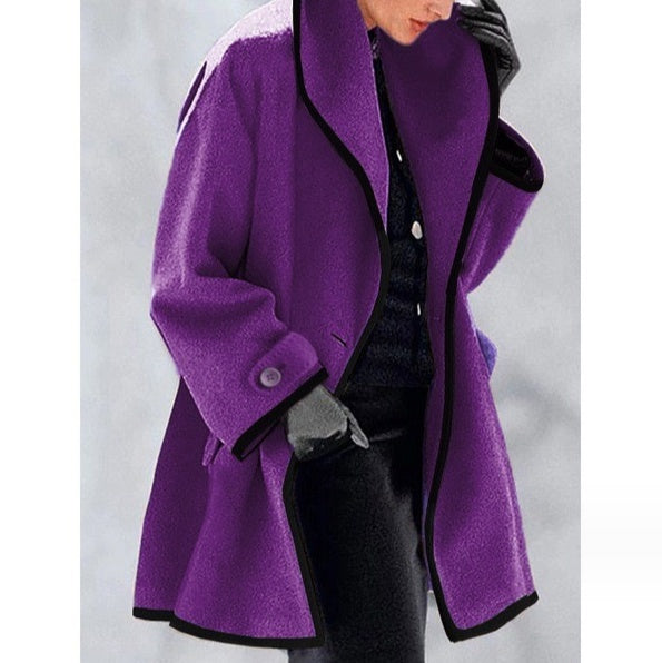 Fantastic Round Neck and Hooded Woolen Coat