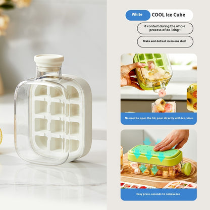 One-Click Molding Cooling Cup. Zero-Contact Design With Straw