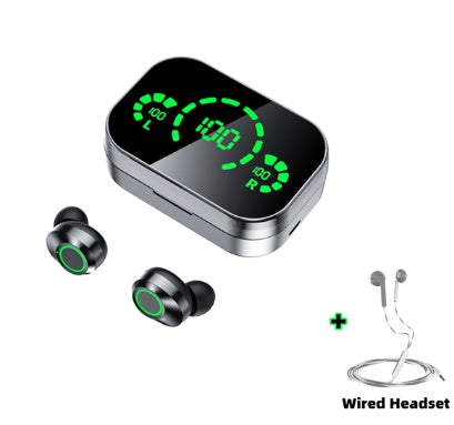 Fantastic Wireless Bluetooth  Earphones With Large Screen Smart Digital Display