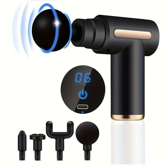 Great Portable Fascia Gun For Muscle Relaxer With Rechargeable USB