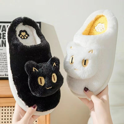 Cute Cotton Cat Slippers - A Trust Market