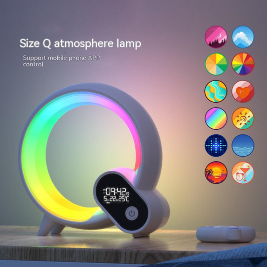 Creative Q Light Sunrise With Digital Display and Bluetooth Audio Intelligent Wake-up