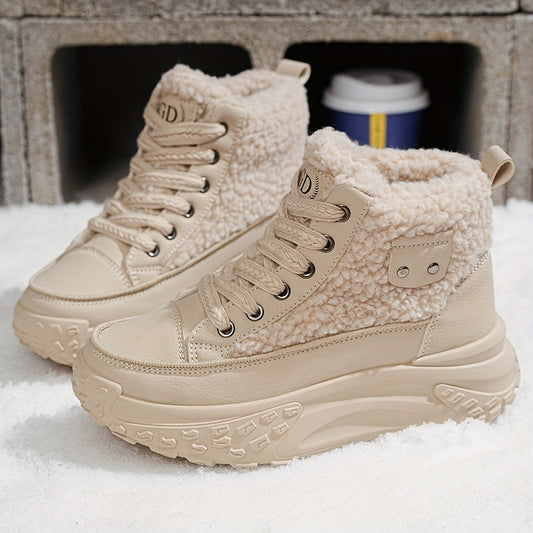 Thick And Warm Boots With Velvet For Women And Students