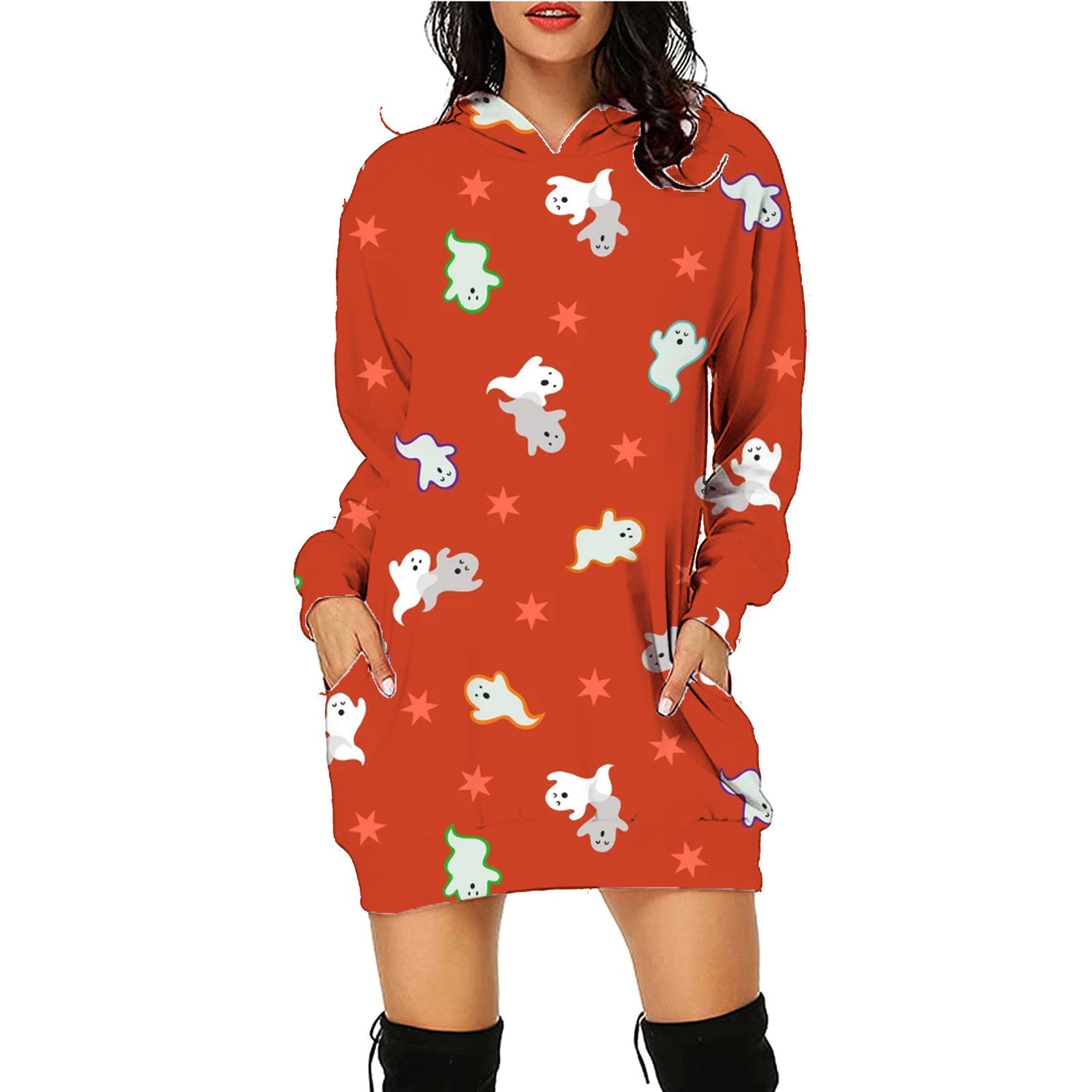 Beautiful Long Hoodie With Pockets Sweater - A Trust Market