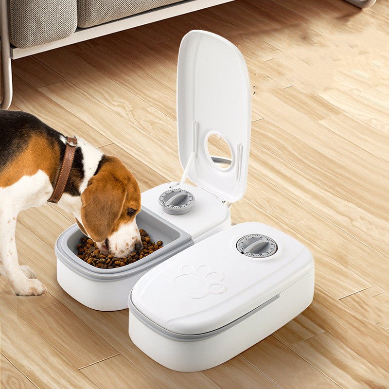 Automatic Pet Feeder Smart Food Dispenser For Cats Dogs Timer Stainless Steel Bowl Auto Dog Cat Pet Feeding Pets Supplies - A Trust Market