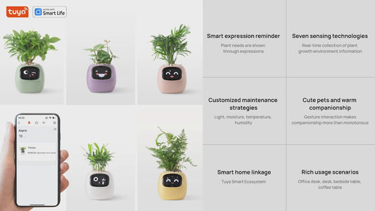 Ivy Smart Planter: Fun Over 49 Rich Expressions And AI Chips Make Raising Plants Easy
